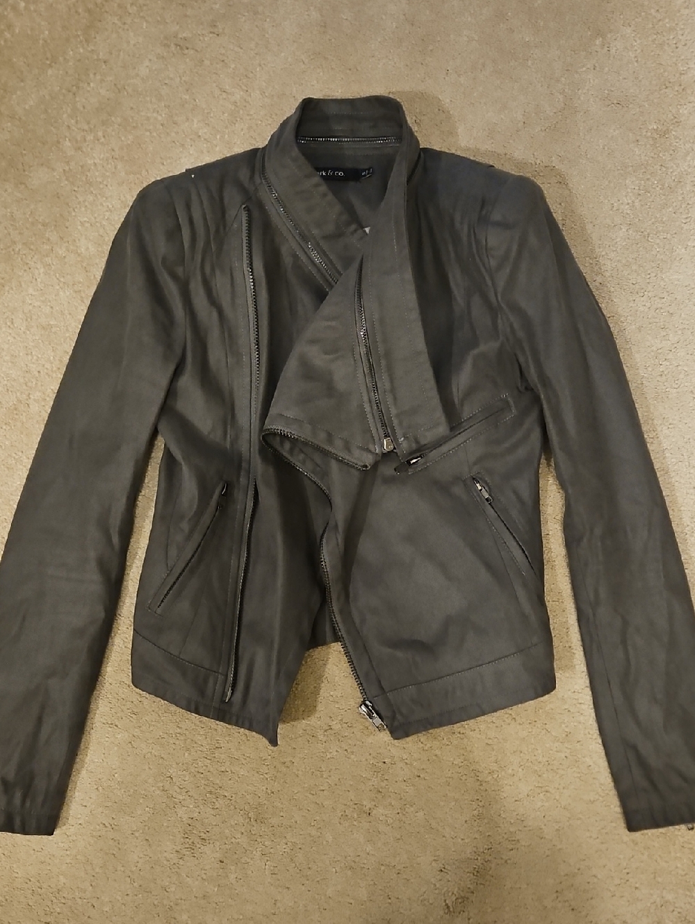 Ark & Co Gray Satin-Lined Jacket